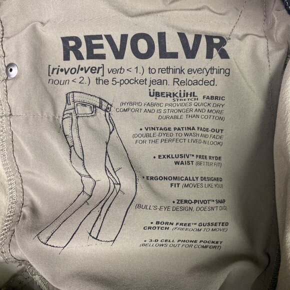 Kuhl Revolvr Pants Men's 38 x 32 Fits 38 x 30 Olive Green Hiking Outdoor - Picture 13 of 16